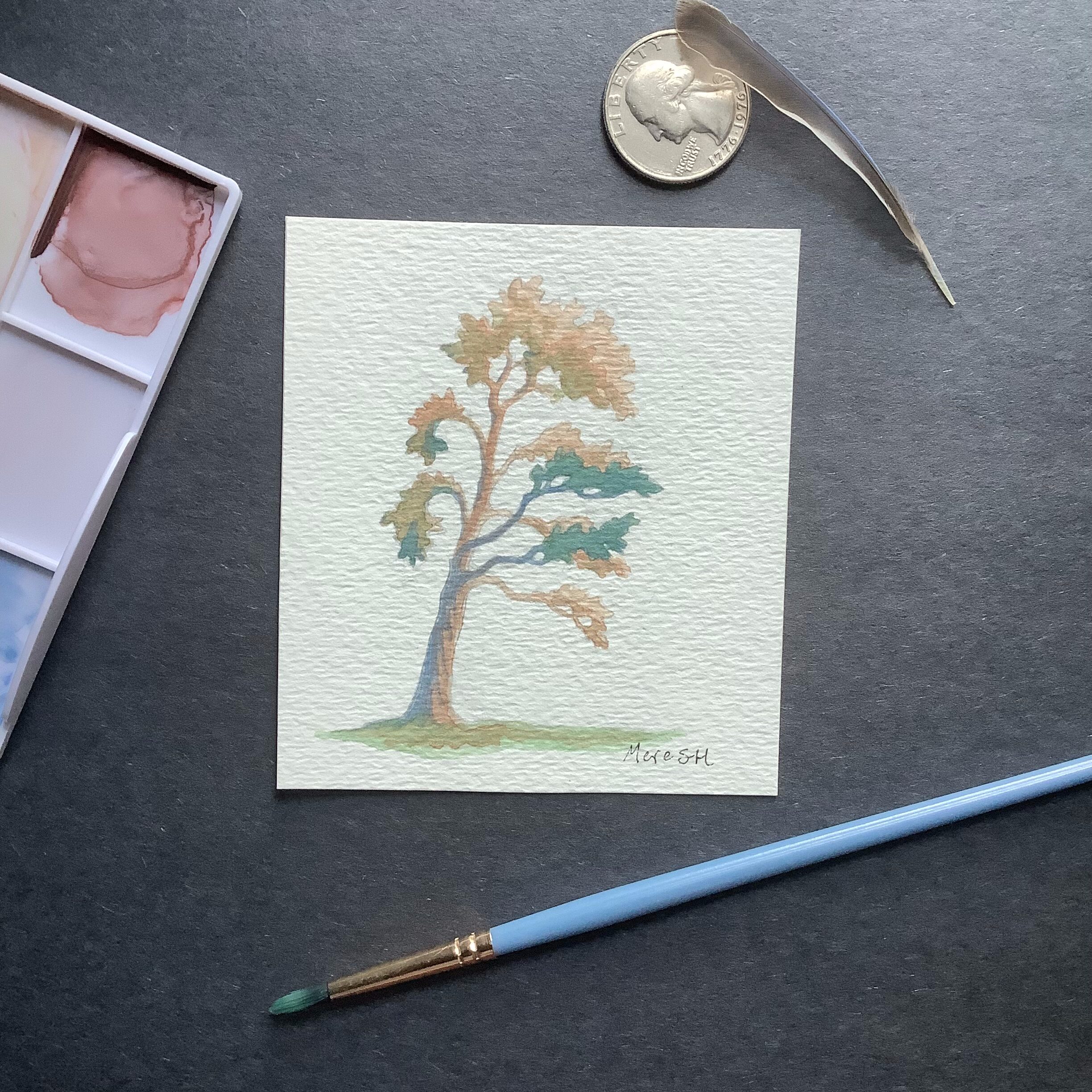 Mini Tree Watercolor