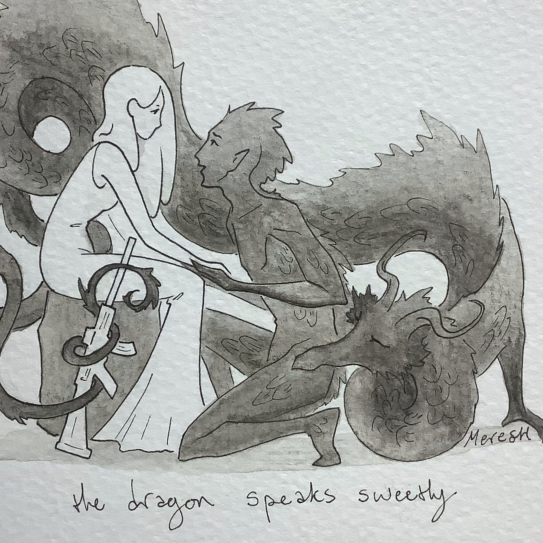 The Dragon of Safety Watercolor