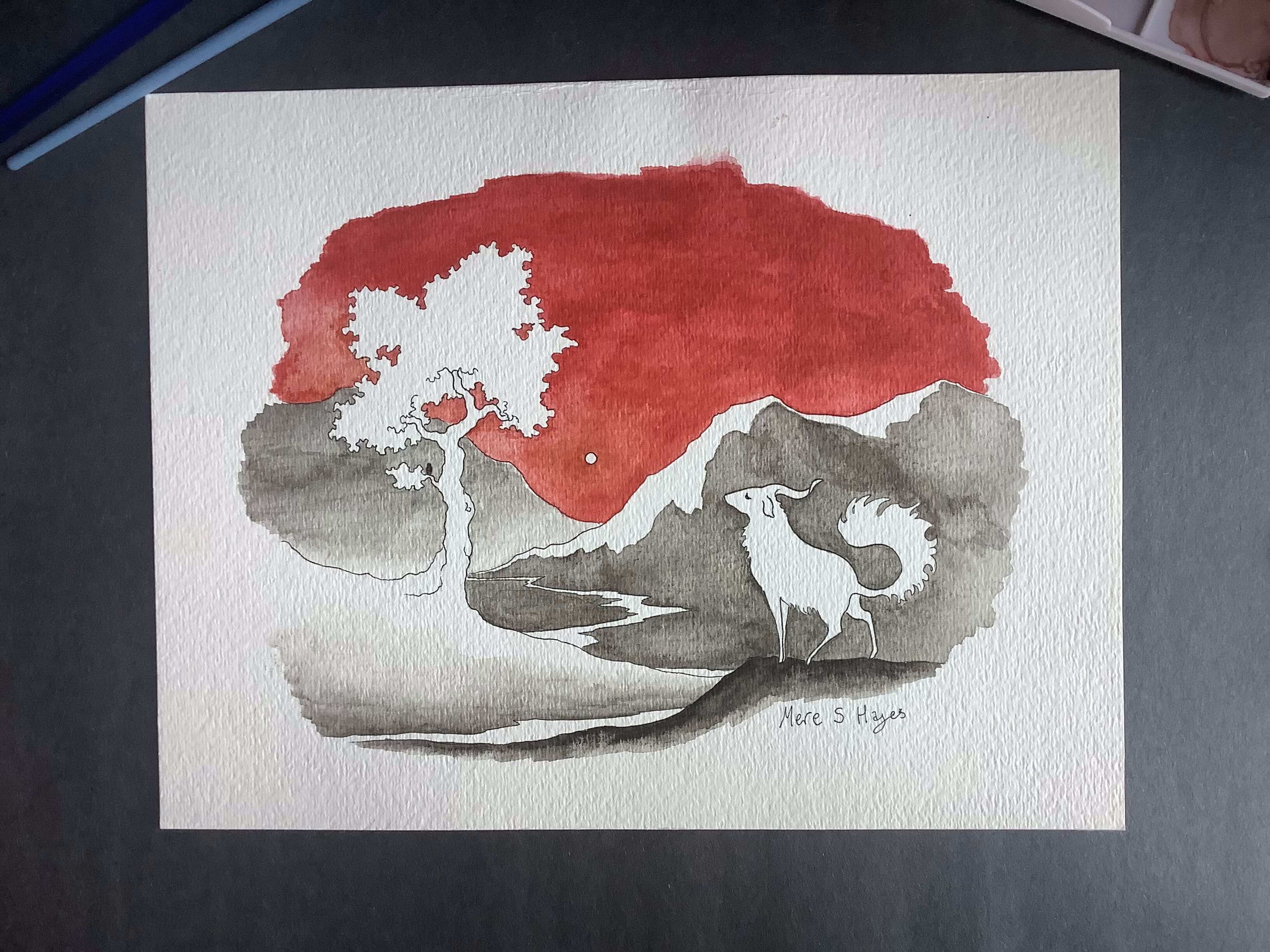 Cashmere Unicorn Watercolor