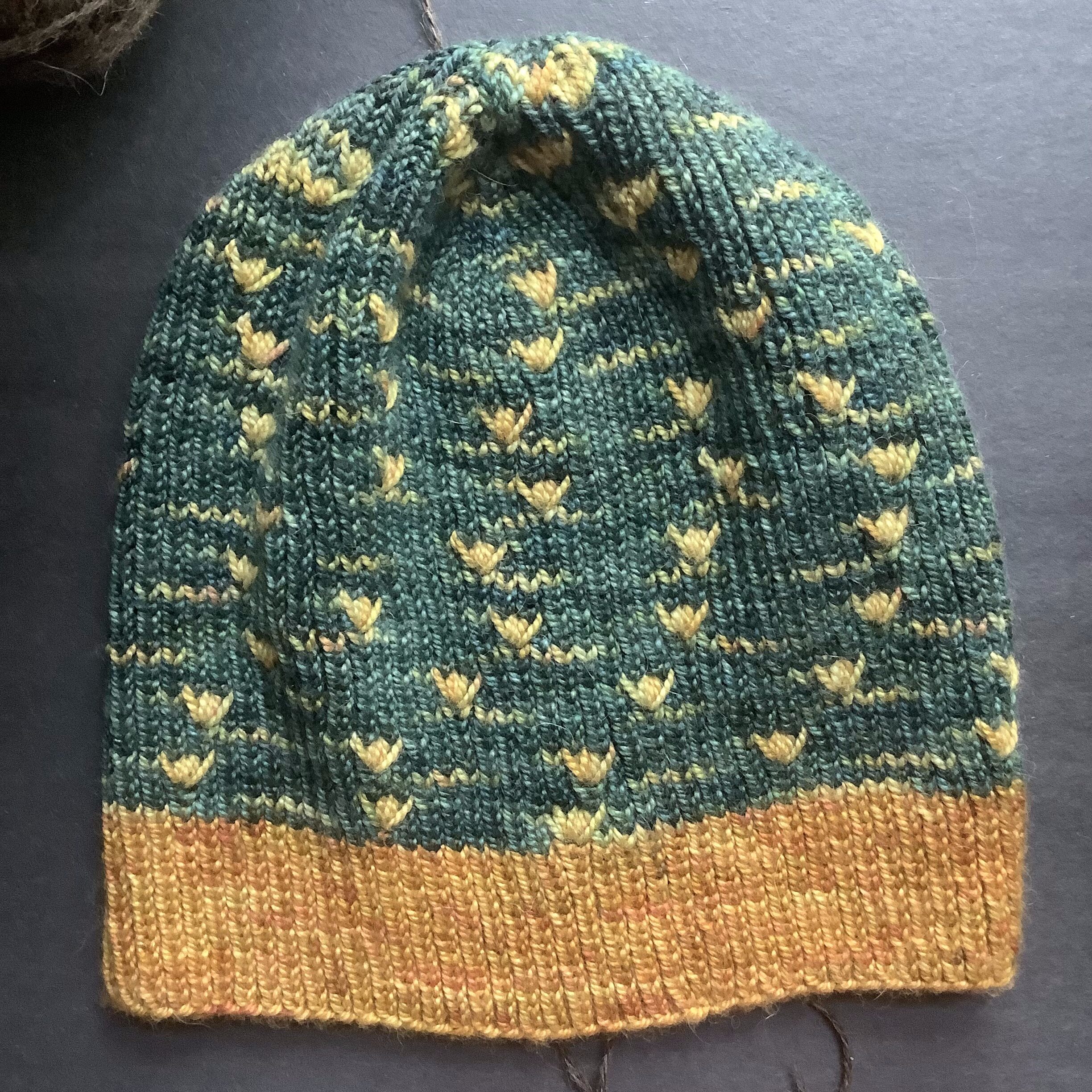 Merino-Alpaca-Silk Ginkgo Beanie