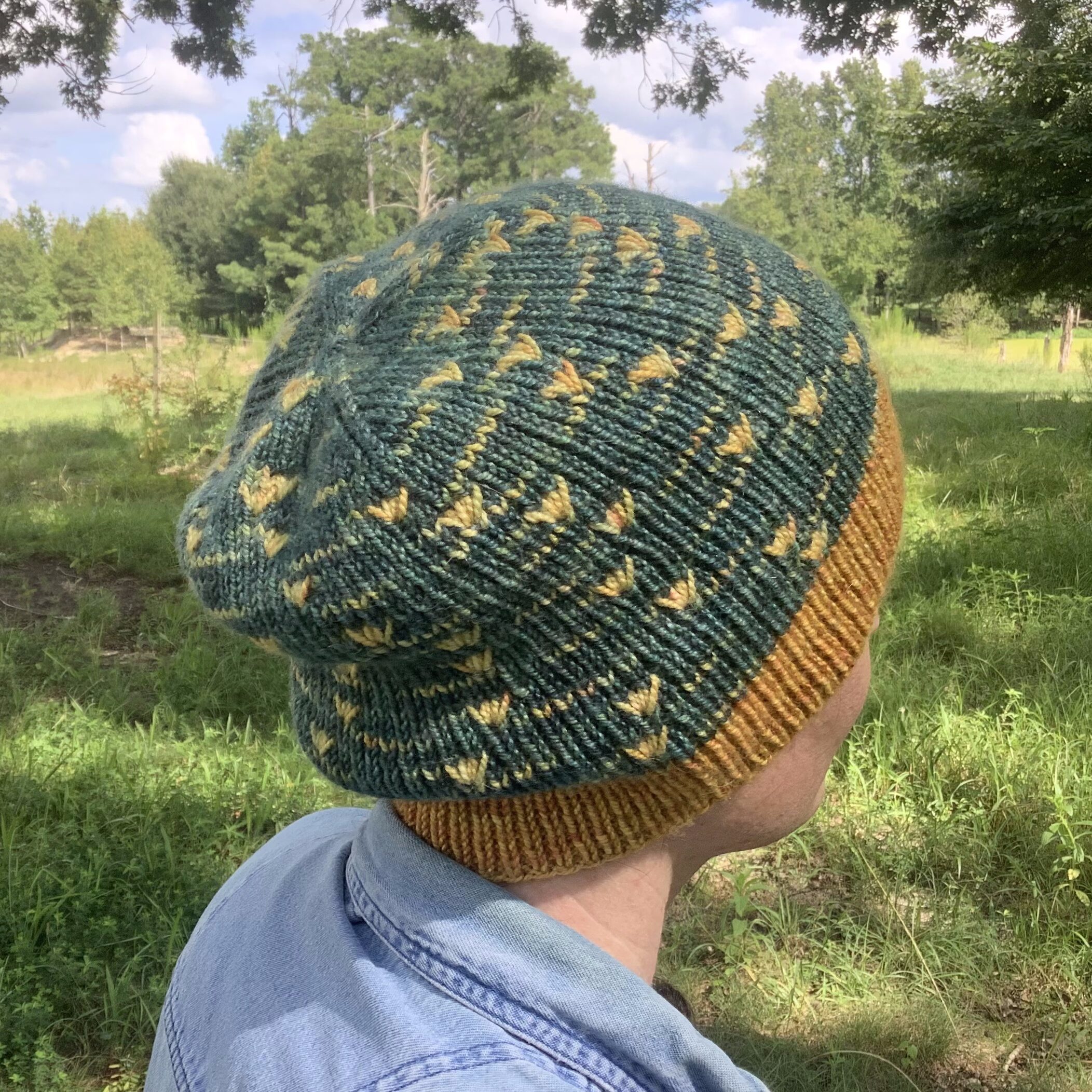 Merino-Alpaca-Silk Ginkgo Beanie