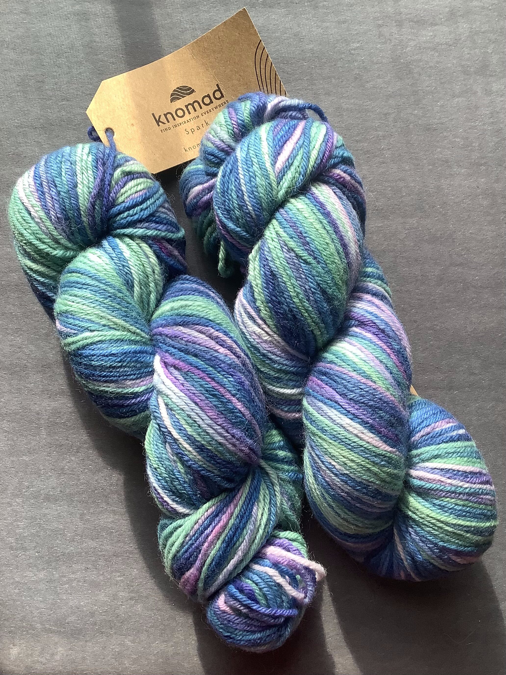 Bluebells and Violets Fine Merino Wool Yarn