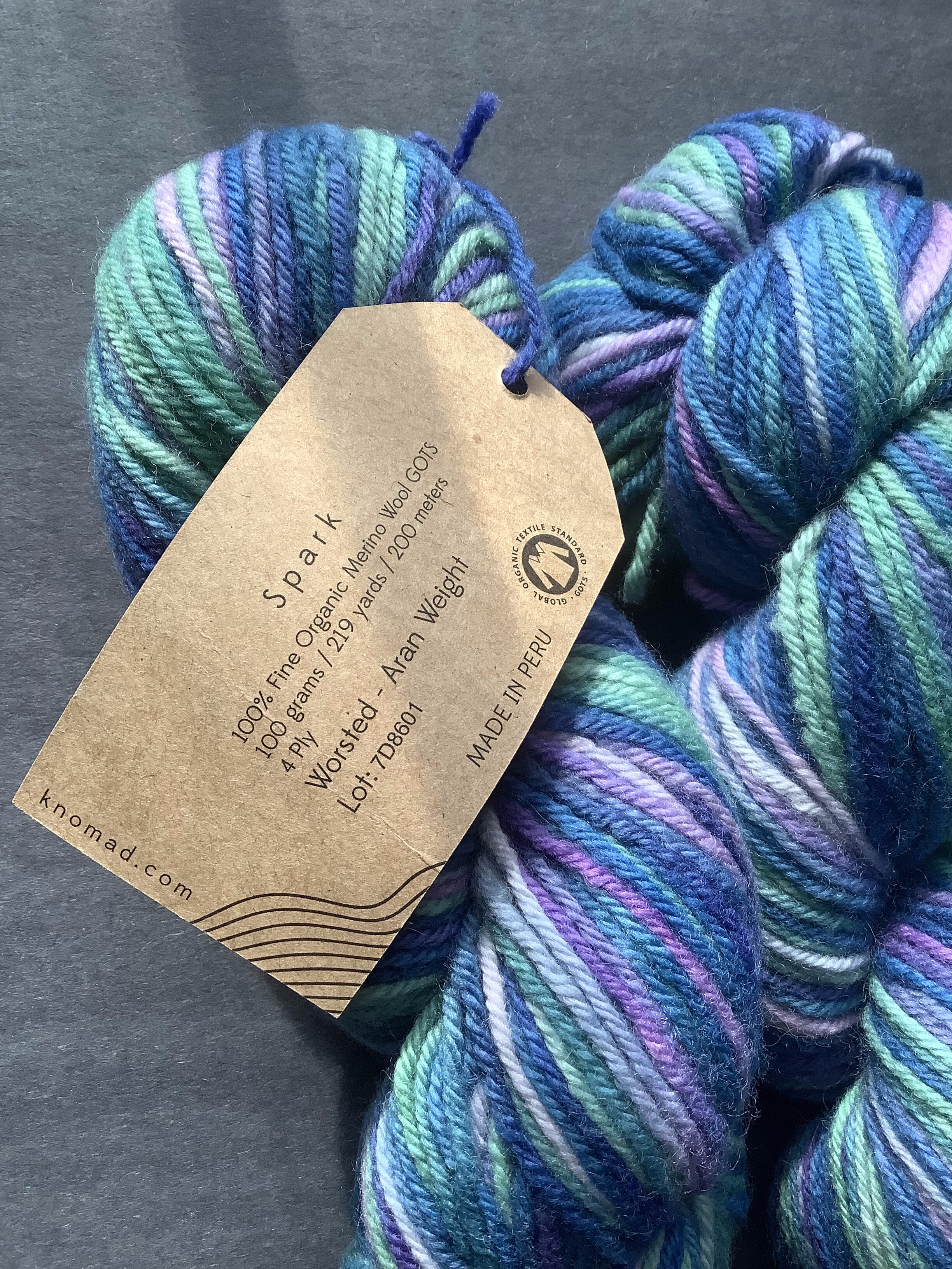 Bluebells and Violets Fine Merino Wool Yarn