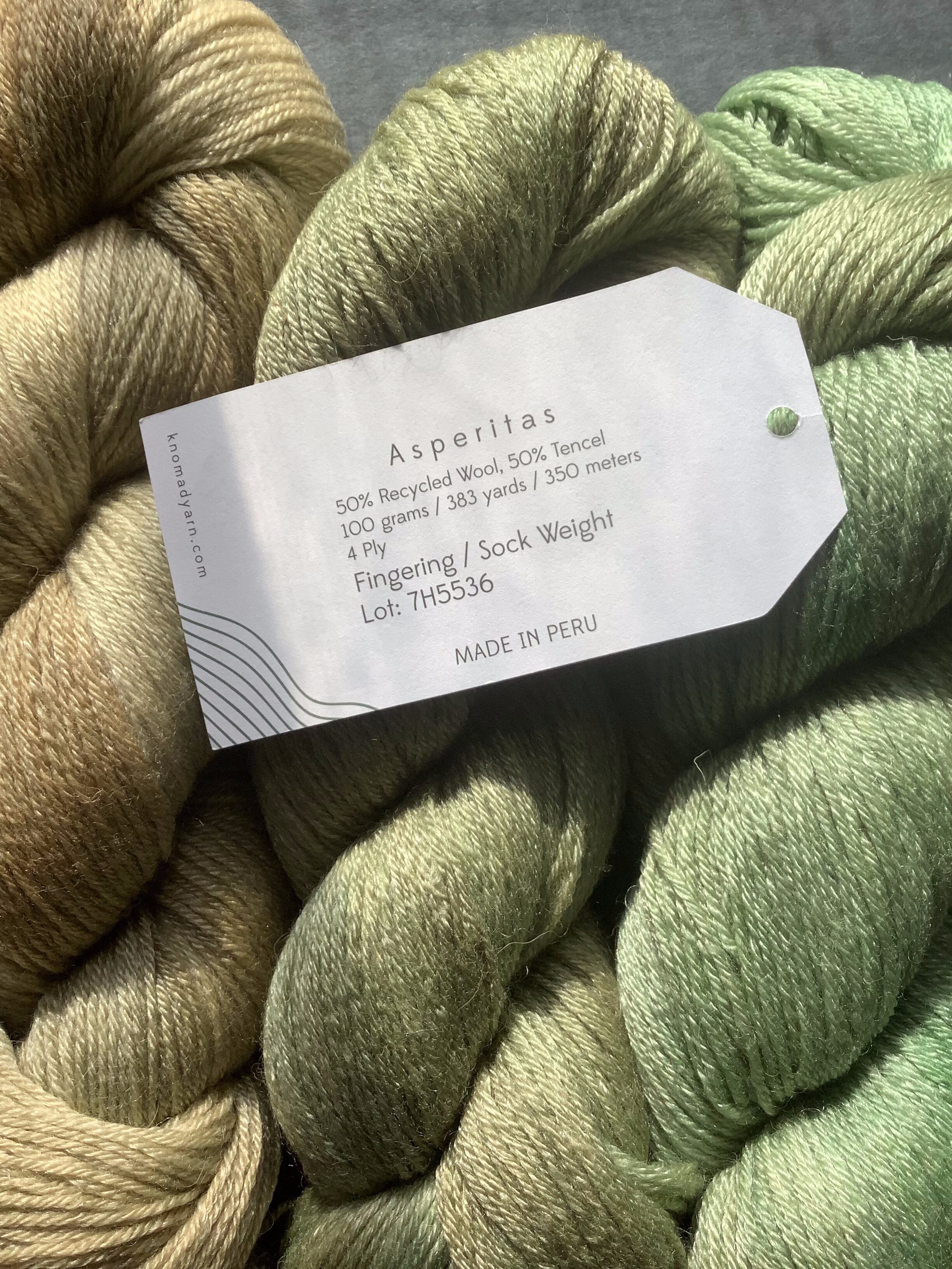 Gold to Jade Tencel-Wool Yarn Fade Set