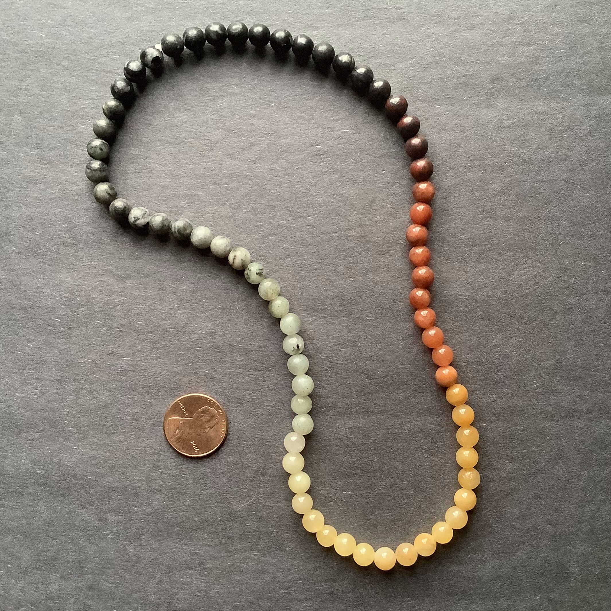 Amber Ombre Gemstone Necklace