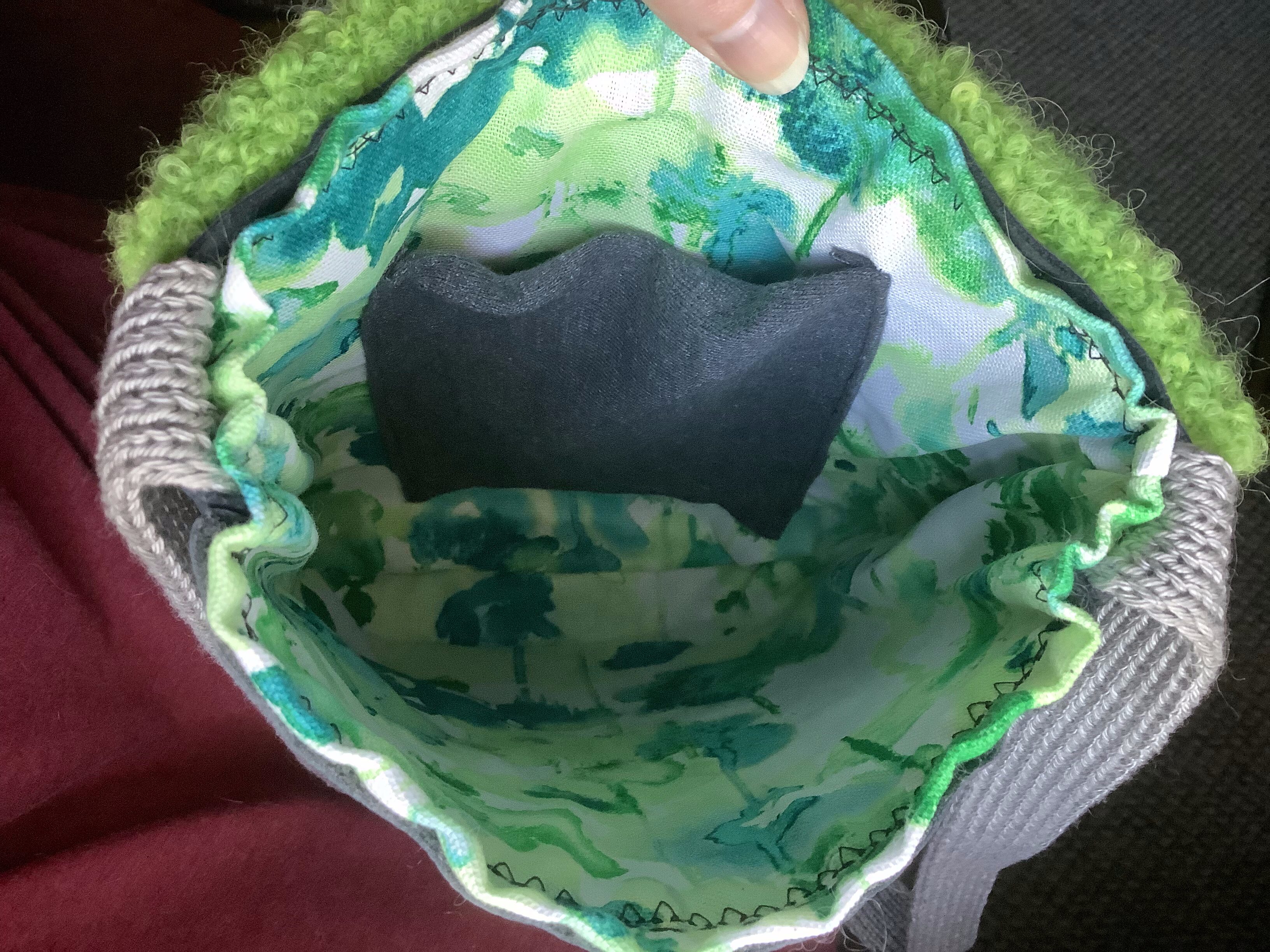 Moss-Covered Rock Purse