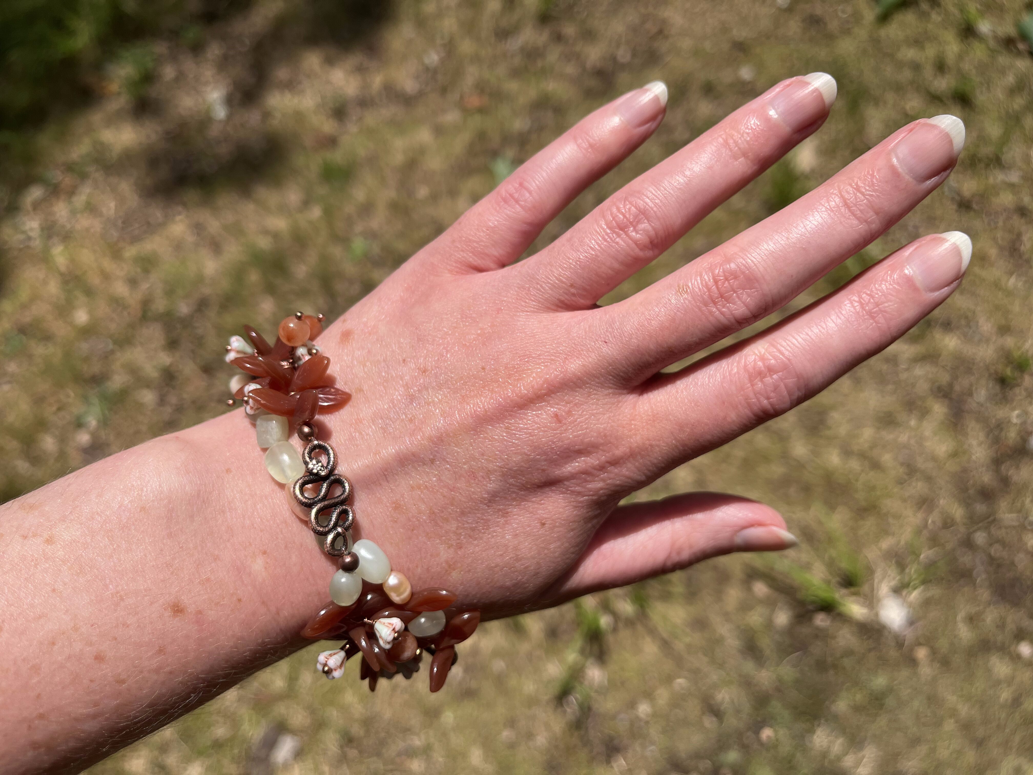 Copper Garden Necklace and Earring Set